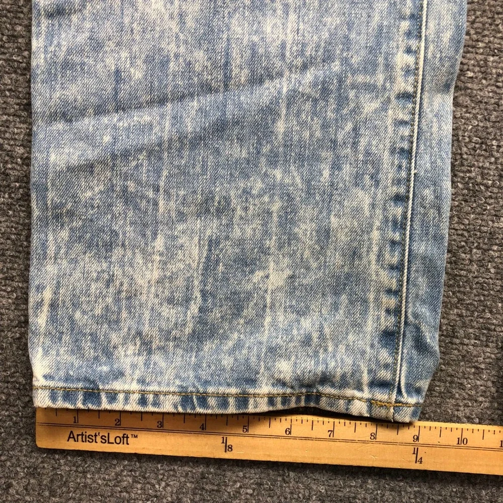 American Eagle Mens Relaxed Straight Leg Jeans Light Wash Blue 38x34 Cotton